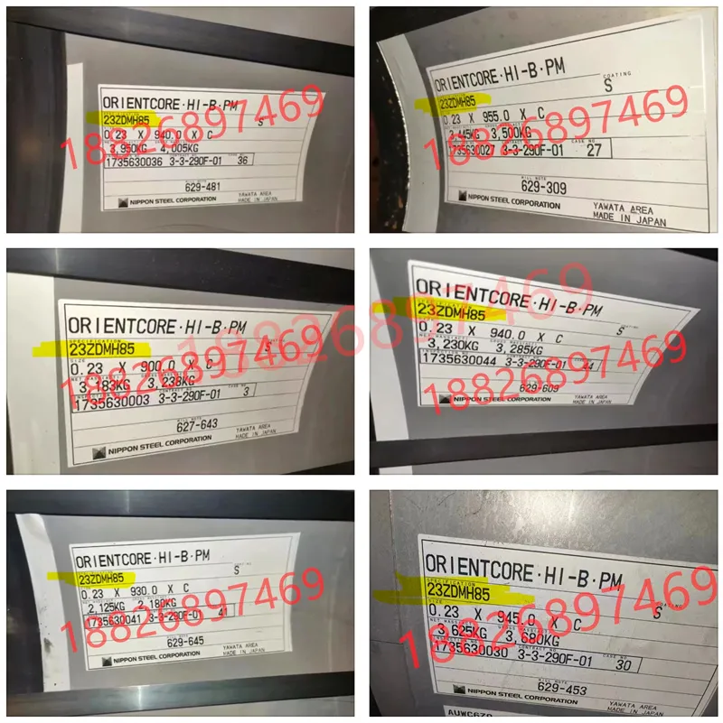 NipponSteel 23Zdkh85 23Zdmh85 Свойства кремниевого стального листа и применение